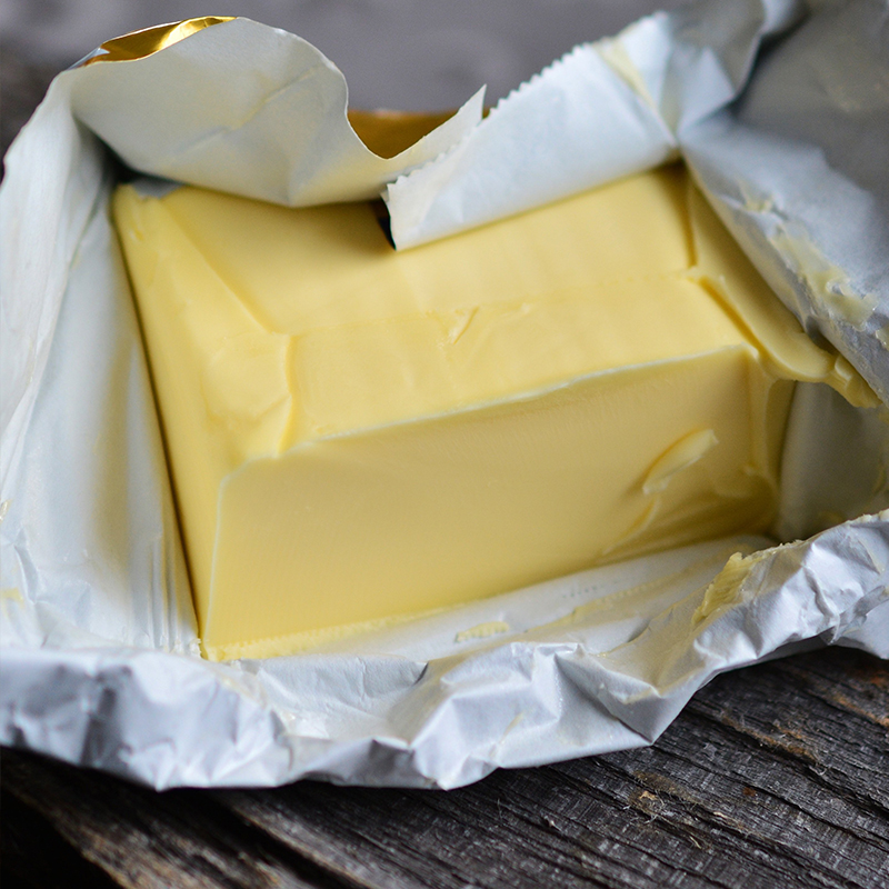 Beurre, margarine et oeufs