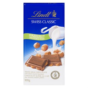 Chocolat lait noisettes 100gr