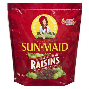 Raisins secs californie 750gr