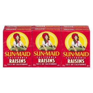 Raisins secs californie 6x30gr