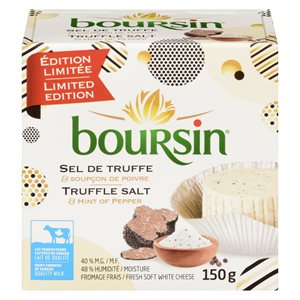 Boursin fromage frais sel truffe & poivre 150gr