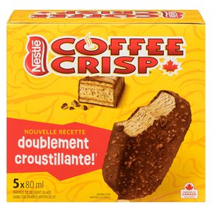 Barres glacées coffee crisp double crunch 5x80ml