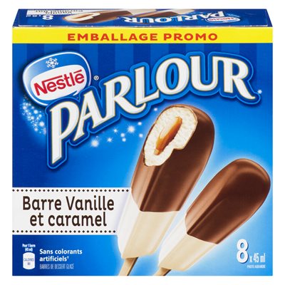 Barre fudge / vanille & caramel 8x45ml
