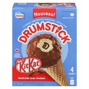 Cornets kitkat 4x135ml