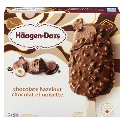Barre crème glacée chocolat / noisette 3x88ml
