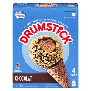 Cornets chocolat 4x140ml