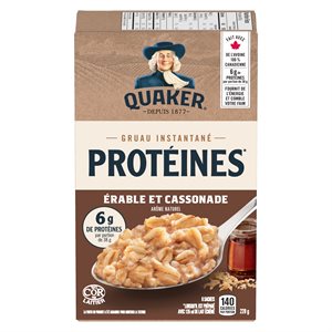 Gruau instantané protéines érable & cassonade 228gr