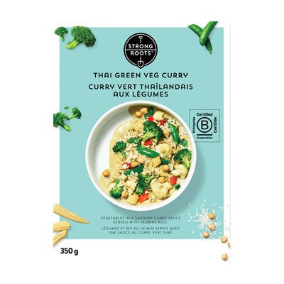 Vegan Cury vert Thaï aux légumes 350gr