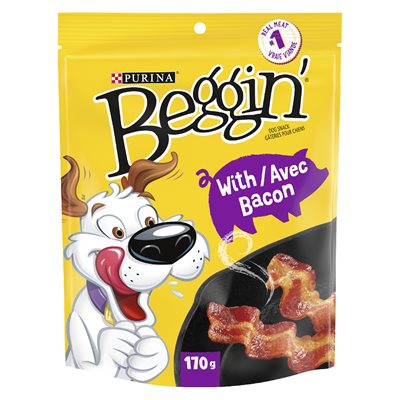 Gâterie chien bacon 170gr