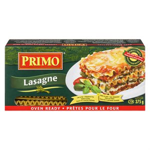 Pâtes lasagne prêtes pour le four 375gr