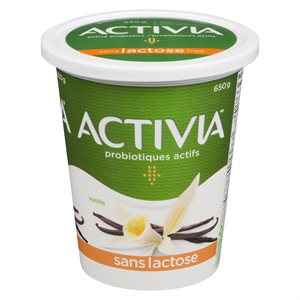 Yogourt vanille sans lactose 2.6% 650gr
