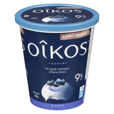 Yogourt bleuets 9% 650gr