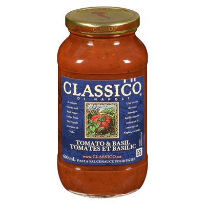 Sauce tomate & basilic 600ml