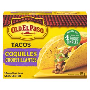 Coquilles croustillantes tacos 12un 125gr