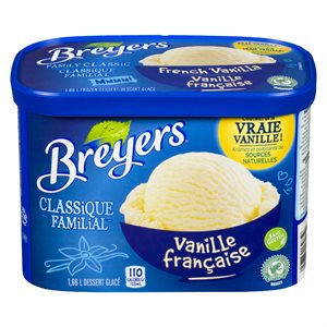 Dessert glacé vanille française 1.66lt