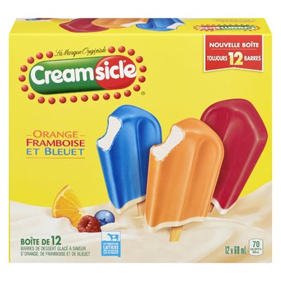 Barre glacée orange / framboise / bleuet 12x60ml