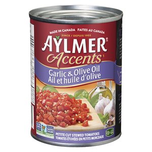 Tomates coupées ail & huile olive 540ml