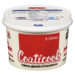 Crème glacée vanille 2lt