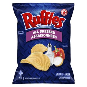 Croustilles assaisonnées 200gr