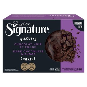 Biscuits fudge chocolat noir 258gr