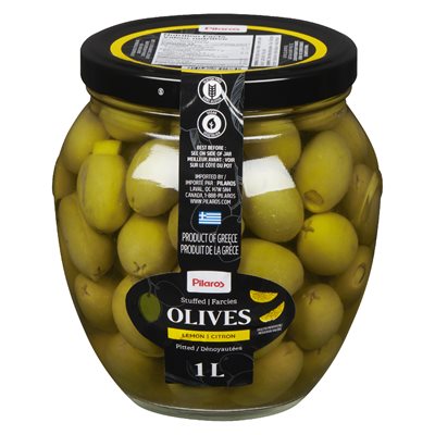 Olives vertes farcies citron dénoy. 1lt