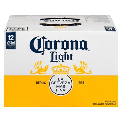 Bière can light 3.4% 12x355ml