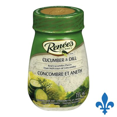 Vinaigrette concombre & aneth 355ml