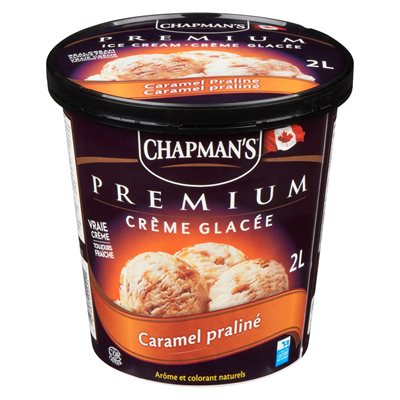 Crème glacée caramel praliné 2lt