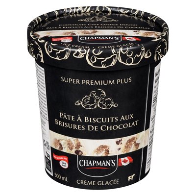 Crème glacée pâte bisc.brisures choco 500ml