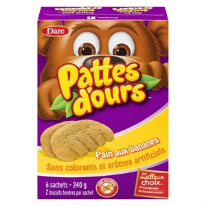 Biscuits tendres pain bananes 240gr