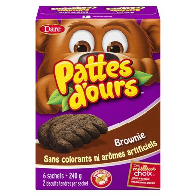 Biscuits tendres brownie 240gr