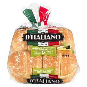 Pains hamburger brizzolio 8un 528gr