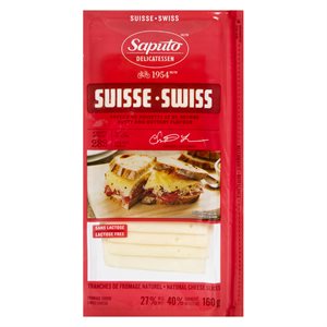 Fromage suisse tranché 160gr