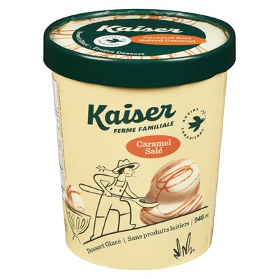 Dessert glacé caramel salé 946ml