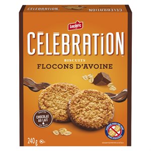 Biscuits chocolat lait flocons d'avoine 240gr