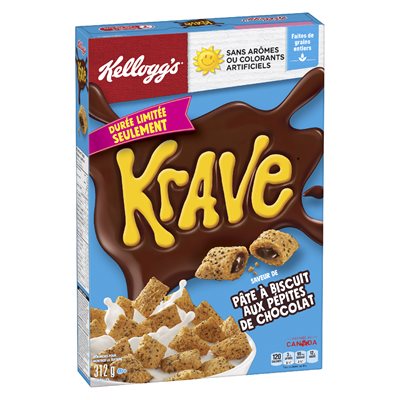 Céréales saveur pâte à biscuits chocolat 312gr