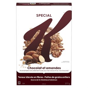 Céréales chocolat et amandes 377gr