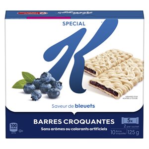 Barres croquantes aux bleuets 125gr