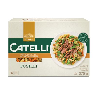 Pâtes fusilli tricolore légumes 375gr