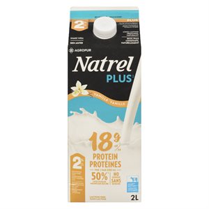 Lait vanille protéiné 2% 2lt