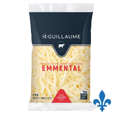 Fromage emmental râpé sans lactose 175gr