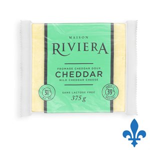 Fromage cheddar blanc 375gr