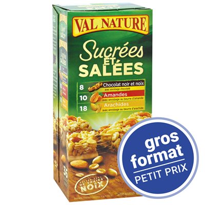 Barres tendres sucrées / salées 1.26kg