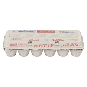Oeufs prestige gros blanc 12un