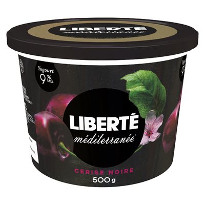 Yogourt cerise noire 9% 500gr