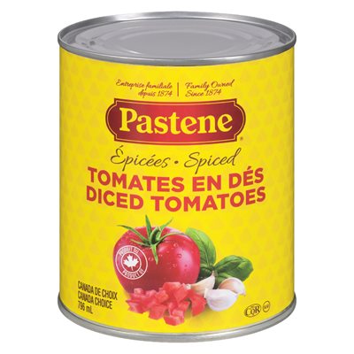Tomates en dés avec épices 796ml