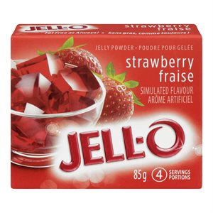 Poudre pour gelée fraise 85gr