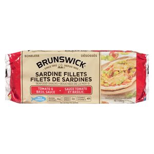 Filets sardines sauce tomate & basilic 100gr