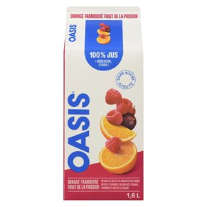 Jus orange framboise & fruit passion 1.6lt