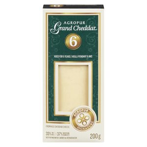 Fromage grand cheddar 6 ans 200gr